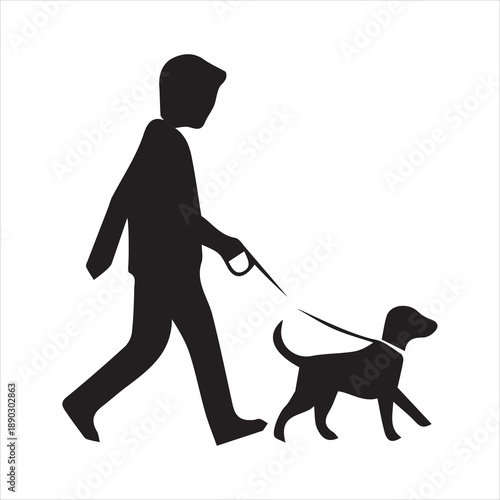 Human animal interaction, pet care, dog walking, cat grooming, bird handling, horse affection, silhouette people, black vector, cad drawing flat vector