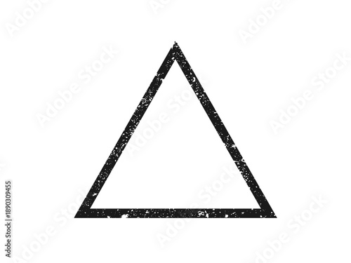 Grunge border in triangle form