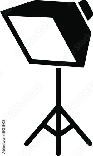 Professional studio photography light with softbox and stand for creative lighting setups and visual content creation