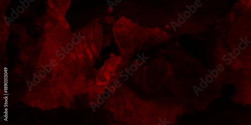 Red granite old vintage retro red background texture, black dark red burgundy wine magenta maroon plum watercolor, colorful red watercolor paint paper background texture.