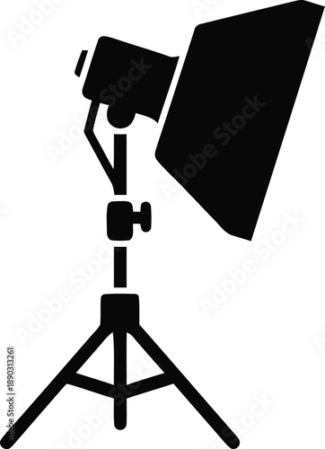 Professional photo studio light with adjustable softbox and stand, essential for perfect illumination and visual content