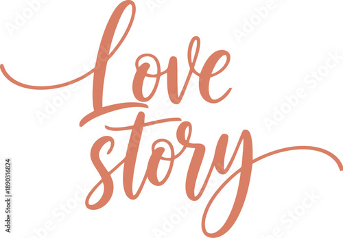 Elegant Chinese New Year Love Story Calligraphy for Festive Celebration and Romantic Decor