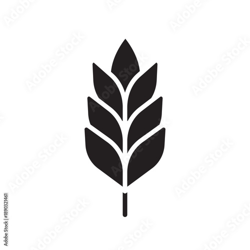 cereals black glyph icon.
