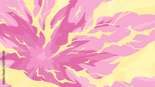 雷が左下から放射状に広がる背景イラスト_16:9