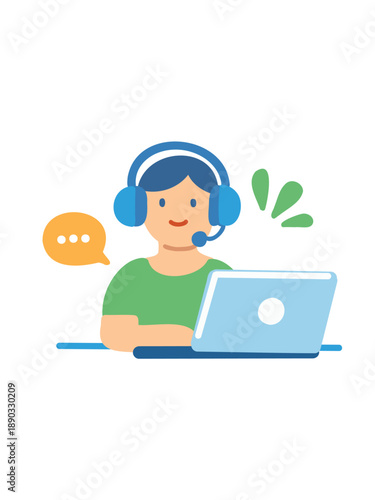 modern remote work digital collaboration concept