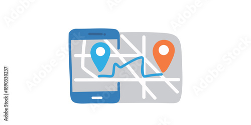 mobile navigation application interface and gps system