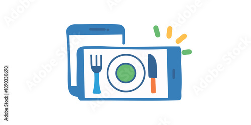 mobile meal planning application interface and recipe organizer