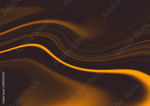 Foto Elegant Golden Fluid Waves on Dark Background with Luxurious Grainy Texture