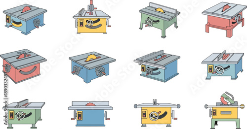 saw bench illustrations