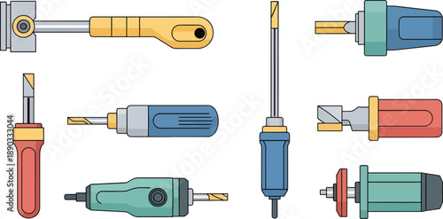 hand tools and bits set