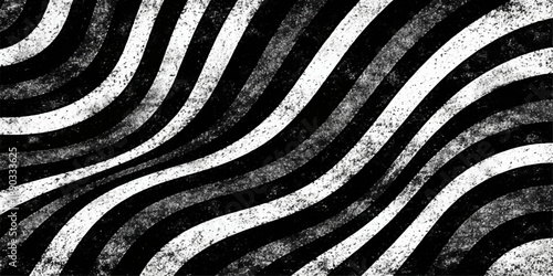 Abstract black and white striped background featuring a wild zebra skin texture with detailed nature lines and a camouflage pattern design