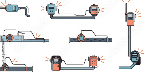 handheld sensors and pipes system