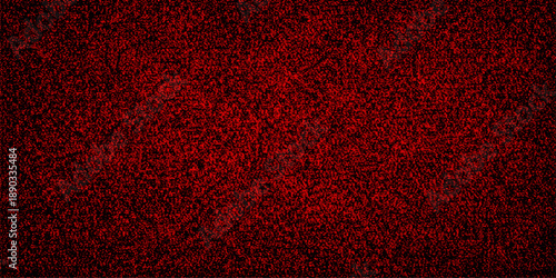 Grungy red and black leather texture backgrounds featuring a vintage dark material surface with a weathered design pattern and old fabric backdrop for wall art decoration