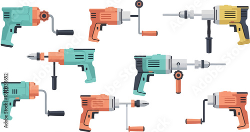 Power drill tools assortment