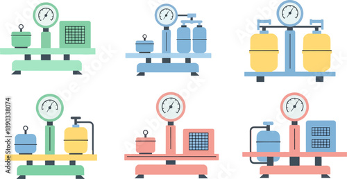 scales of medical gas equipment
