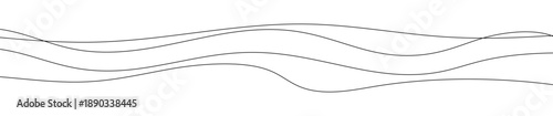 Thin curved wavy lines