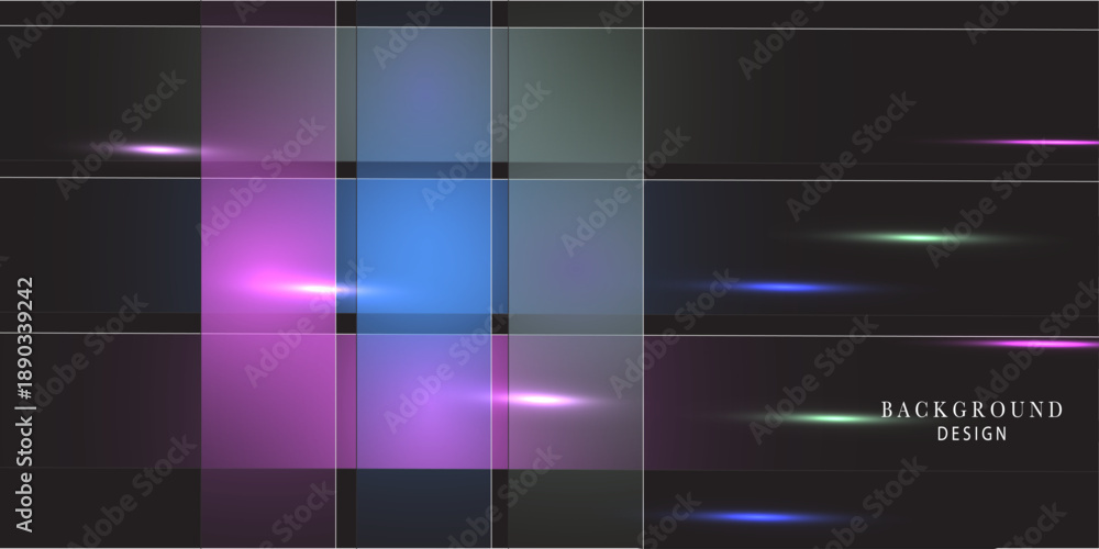 Fototapeta premium Abstract background with glowing motion lines design