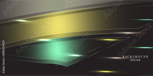 Green tones stripe abstract background motion light effect