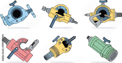 Pipe clamp tools set