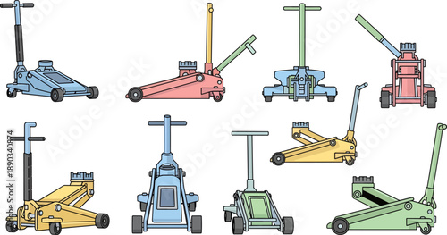 manual car jack assortment