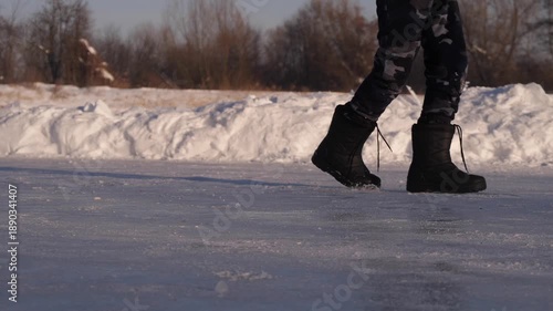 Wallpaper Mural Little Boy Playing Hockey.  Torontodigital.ca