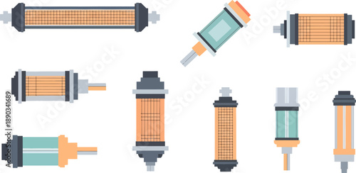 medical syringe collection shown
