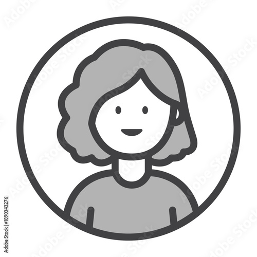 Female User Profile Avatar Woman Portrait Icon
