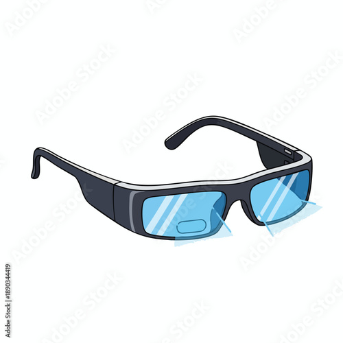 3D Glasses Isolated on White Background