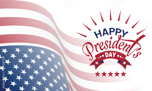 Happy presidents day vector design