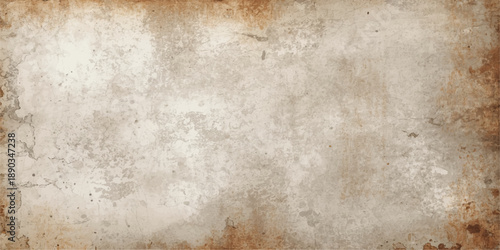 A blank vintage brown parchment with a heavily stained and aged grunge texture provides a weathered antique paper background featuring a rough pattern and worn beige design