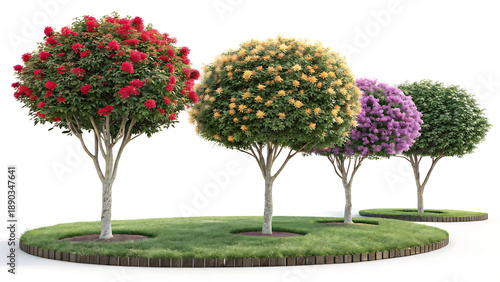 Symphony of Shrubs A Quartet of Blooming Beauties