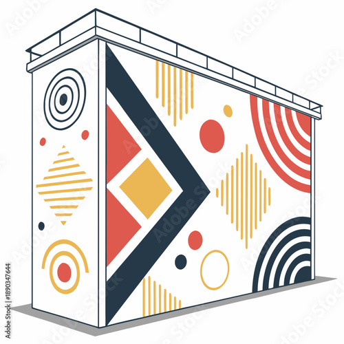 Modern geometric wall art