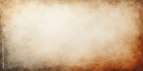 A worn vintage parchment background featuring an aged brown grunge paper texture with a stained beige antique pattern for an ancient blank page surface design