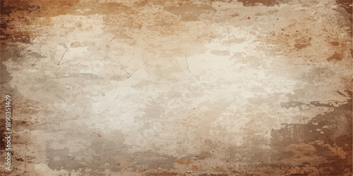 Aged vintage brown parchment with a stained grunge paper texture and dirty antique canvas effects creates a blank retro wallpaper design for an ancient textured page