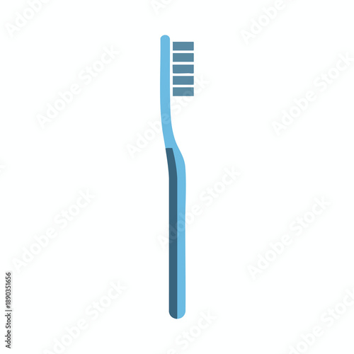 Blue Toothbrush on White Background