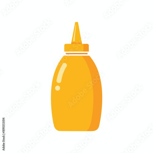 Yellow Squeeze Bottle with Pointed Tip