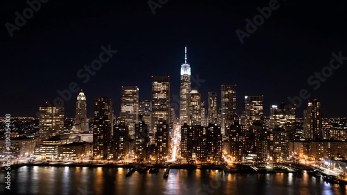 Wallpaper Mural New York City Skyline at Dusk and Night. Torontodigital.ca