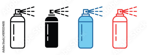 Aerosol spray can icon freshness and cleanliness symbol, suitable for hygiene concepts, cleaning products, deodorant design, household services, packaging graphics, and professional vector 