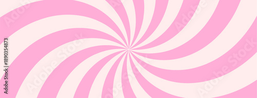 Spiral Candy Background with ice cream pink whirlpool. Comic Twist Psychedelic Bg Wavy Lines. Carnival Platful Backdrop with Circular Sun Rays. Abstract Whirlpool Pattern for Birthday Flyer, Poster.
