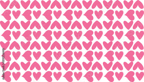 High-quality seamless vector backdrop featuring vibrant pink hearts. Versatile pattern for wedding stationery, children's product packaging, and feminine lifestyle marketing