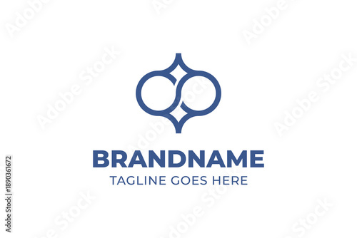 Infinity Star Modern Simple Logo, symbolizing endless inspiration, balance, and timeless clarity