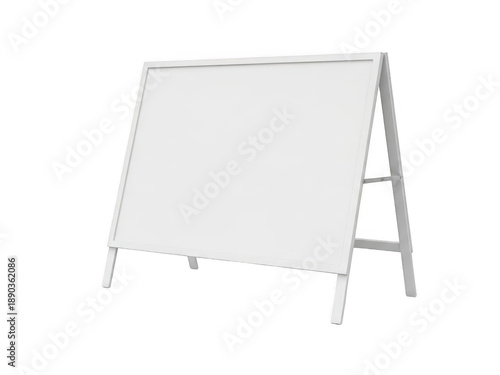 Wallpaper Mural White a-frame signboard isolated on transparent background Torontodigital.ca