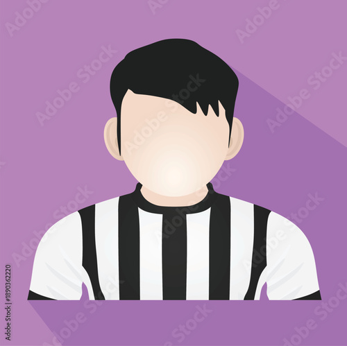 Man in soccer uniform. vector illustration