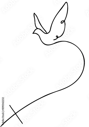 Abstract Black Organic Shape Vector Illustration for Modern Design