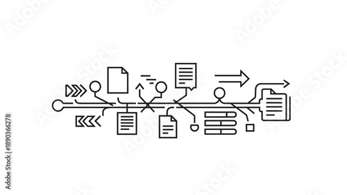Legal Network System Icon, Law Connectivity & Judicial Information Flow Symbol
