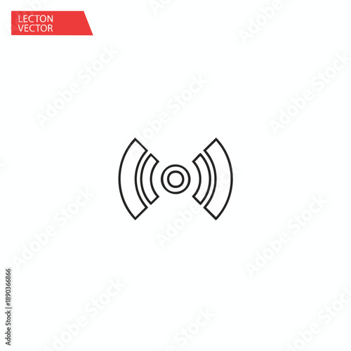 Simple Sound Wave Icon Vector