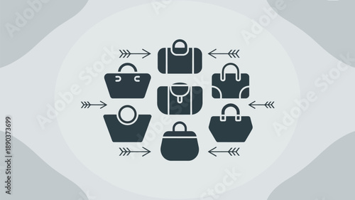 Modern handbag collection with various stylish designs