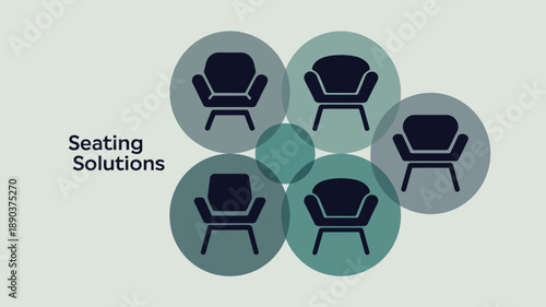 Modern seating solutions with stylish chair arrangements for offices