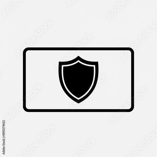 Free Download Minimalist vector shield icon representing secure protection and reliable data safety - GFXLoad