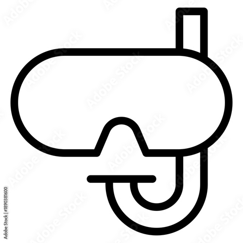 Snorkling icon vector illustration	